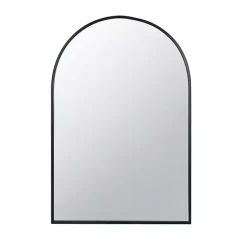 Kirklands Home Decorative Mirrors|Long Arched Wall Mirror Black