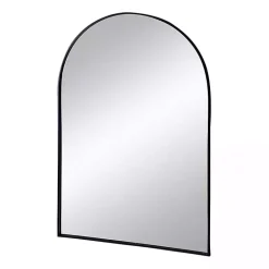 Kirklands Home Decorative Mirrors|Long Arched Wall Mirror Black