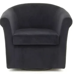 Kirklands Home Accent Chairs|Marley Swivel Accent Chair Black