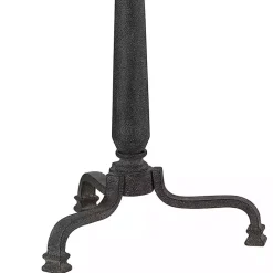 Kirklands Home Floor Lamps|Black Metal Antique Randy Floor Lamp White