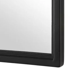 Kirklands Home Decorative Mirrors|Black Metal Arch Frame Wall Mirror