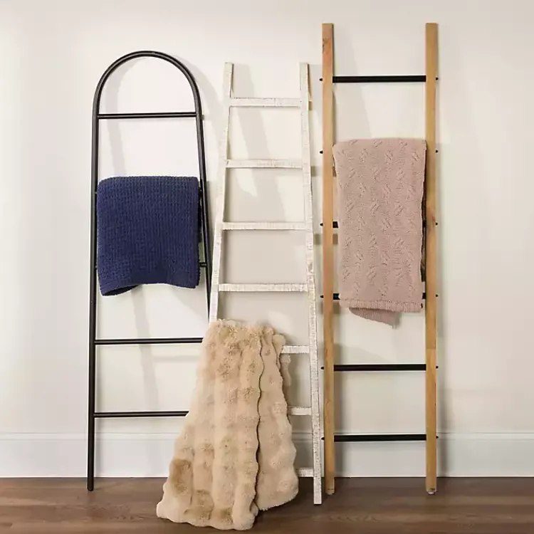 Metal Arched Leaning Ladder Decorative Accents