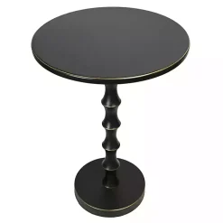Kirklands Home Accent & End Tables|Metal Bamboo Accent Table Black