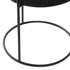 Kirklands Home Planters|Metal Basket Weave Planters, Set of 3 Black