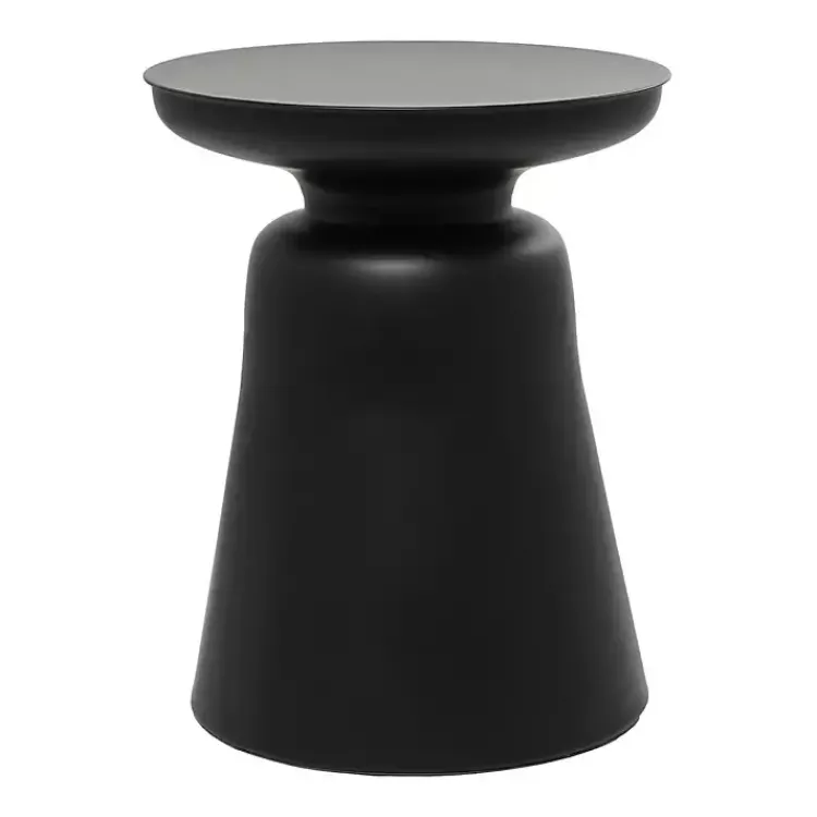 Kirklands Home Accent & End Tables|Metal Bell Shaped Accent Table Black