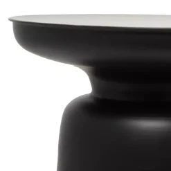 Kirklands Home Accent & End Tables|Metal Bell Shaped Accent Table Black