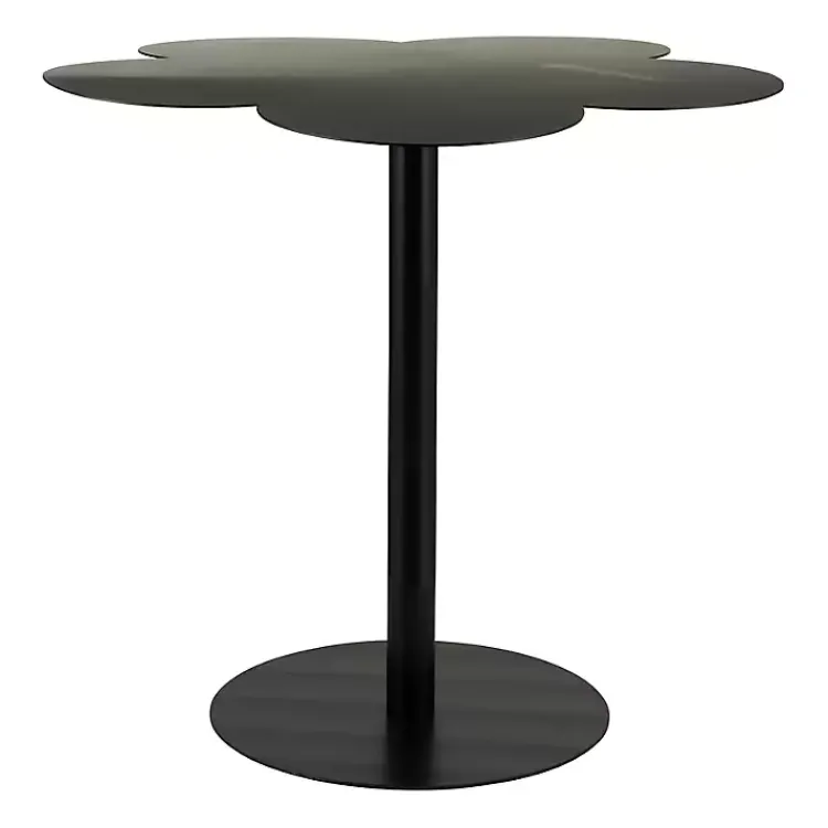 Kirklands Home Accent & End Tables|Metal Clover Accent Table Black