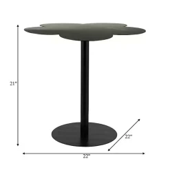 Kirklands Home Accent & End Tables|Metal Clover Accent Table Black