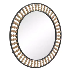 Kirklands Home Decorative Mirrors|Metal Coen Bohemian Wall Mirror Black