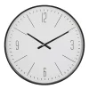 Kirklands Home Clocks|Black Metal Contemporary Wall Clock