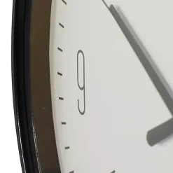 Kirklands Home Clocks|Black Metal Contemporary Wall Clock