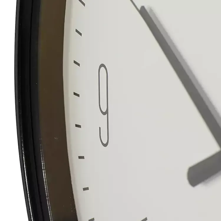 Kirklands Home Clocks|Black Metal Contemporary Wall Clock