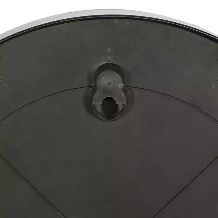 Kirklands Home Clocks|Black Metal Contemporary Wall Clock