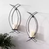Discount Black Metal Crisscross Sconces, Set of 2 Sconces