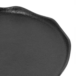 Kirklands Home Accent & End Tables|Metal Deckled Edge Round Side Table Black