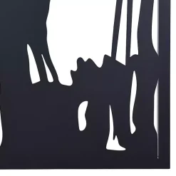 Kirklands Home Wall Plaques|Metal Egrets I Wall Plaque Black