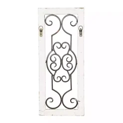 Kirklands Home Wall Plaques|Black Metal Farmhouse Scroll Wall Plaque