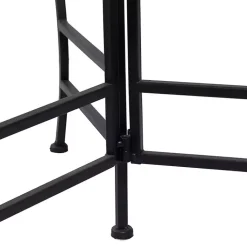 Kirklands Home Planters|Metal Floral 3-Tier Plant Stand Black