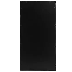 Kirklands Home Decorative Mirrors|Black Metal Geometric Wall Mirrors, Set of 3