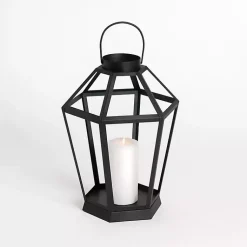 Outlet Metal Hexagon Lantern, 15 in. Lanterns