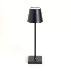 Kirklands Home Table Lamps|Metal LED Cordless Touch Lamp Black