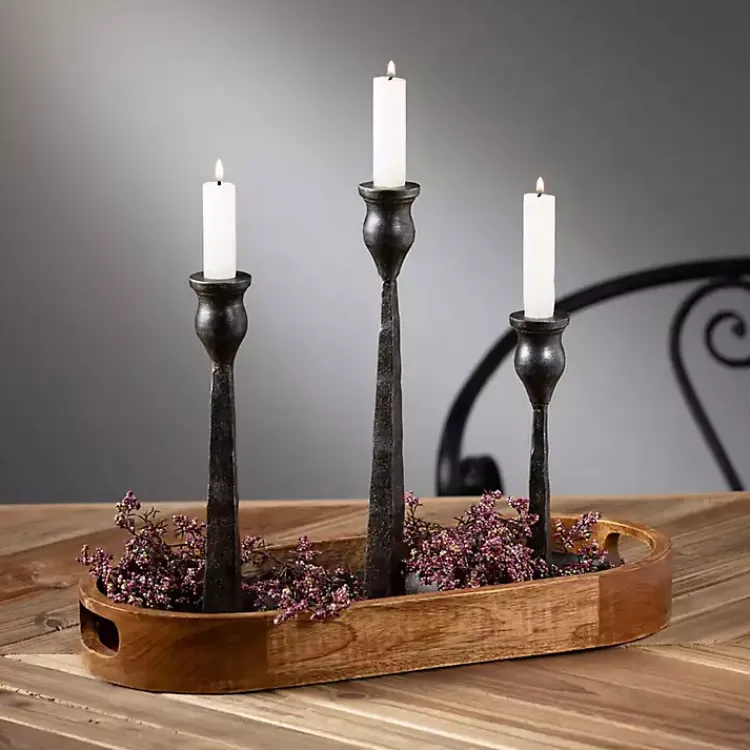 Sale Metal Modern Taper Candle Holders, Set of 3 Candle Holders