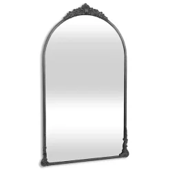 Kirklands Home Decorative Mirrors|Metal Modern Victorian Wall Mirror Black