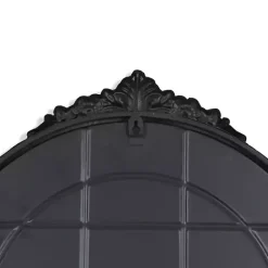 Kirklands Home Decorative Mirrors|Metal Modern Victorian Wall Mirror Black