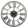 Kirklands Home Clocks|Black Metal Open Frame Wall Clock