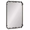 Kirklands Home Decorative Mirrors|Black Metal Ornamental Wall Mirror