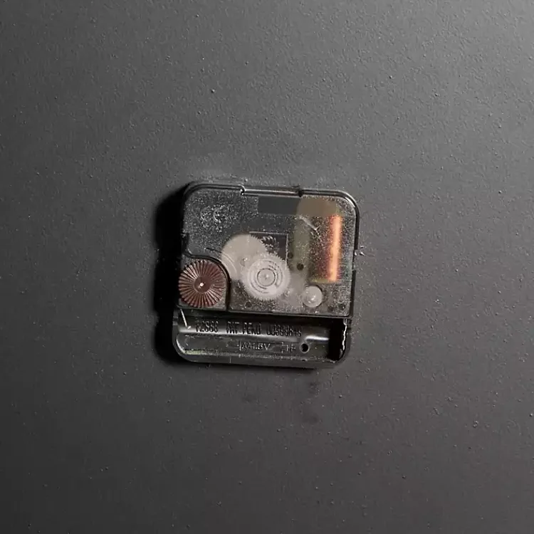 Kirklands Home Clocks|Black Metal Quatrefoil Farmhouse Wall Clock