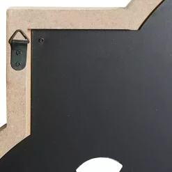 Kirklands Home Clocks|Black Metal Quatrefoil Farmhouse Wall Clock