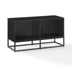 Kirklands Home Tv Stands & Media Consoles|Metal Record Storage Media Console Black