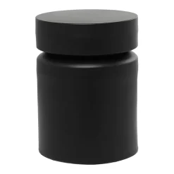 Kirklands Home Accent & End Tables|Metal Round Drum Accent Table Black