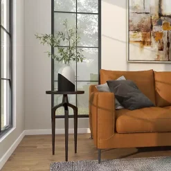 Kirklands Home Accent & End Tables|Metal Round Tripod Accent Table Black