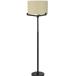 Kirklands Home Floor Lamps|Black Metal Tri-Arm Floor Lamp Tan