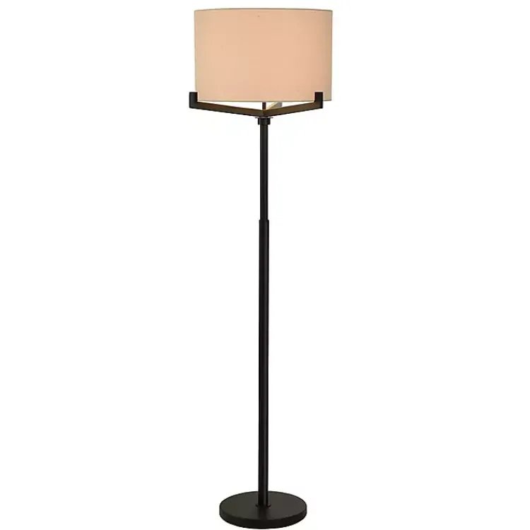 Kirklands Home Floor Lamps|Black Metal Tri-Arm Floor Lamp Tan