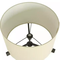 Kirklands Home Floor Lamps|Black Metal Tri-Arm Floor Lamp Tan