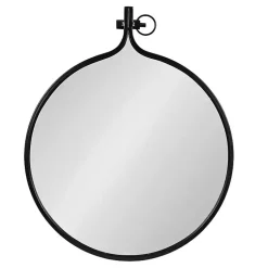 Kirklands Home Decorative Mirrors|Metal Yitro Wall Mirror Black