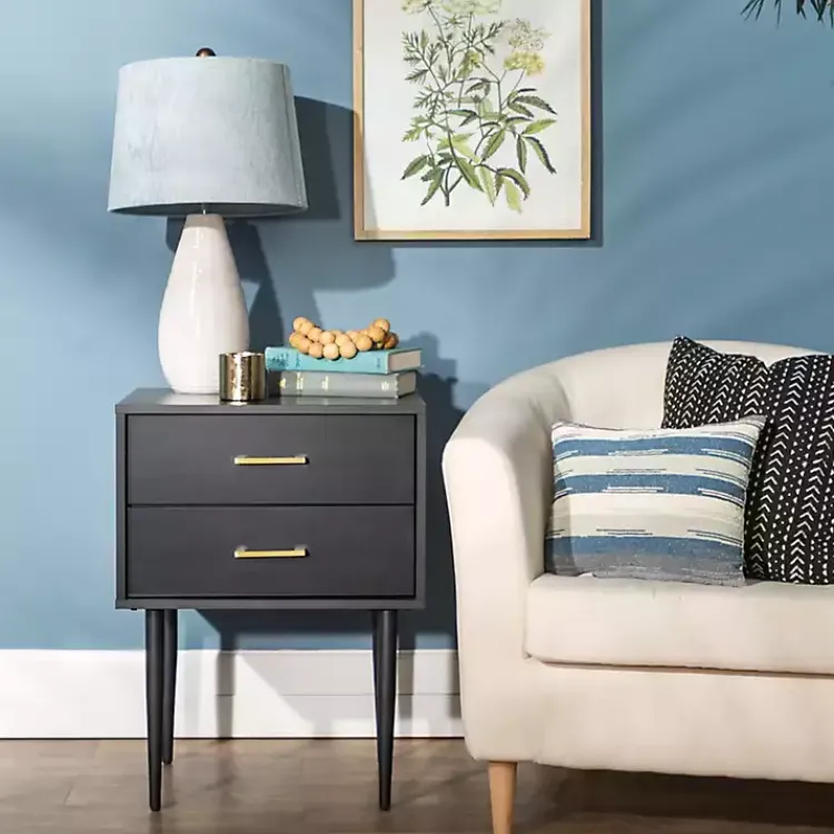 Kirklands Home Accent & End Tables|Mid-Century Modern Accent Table Black