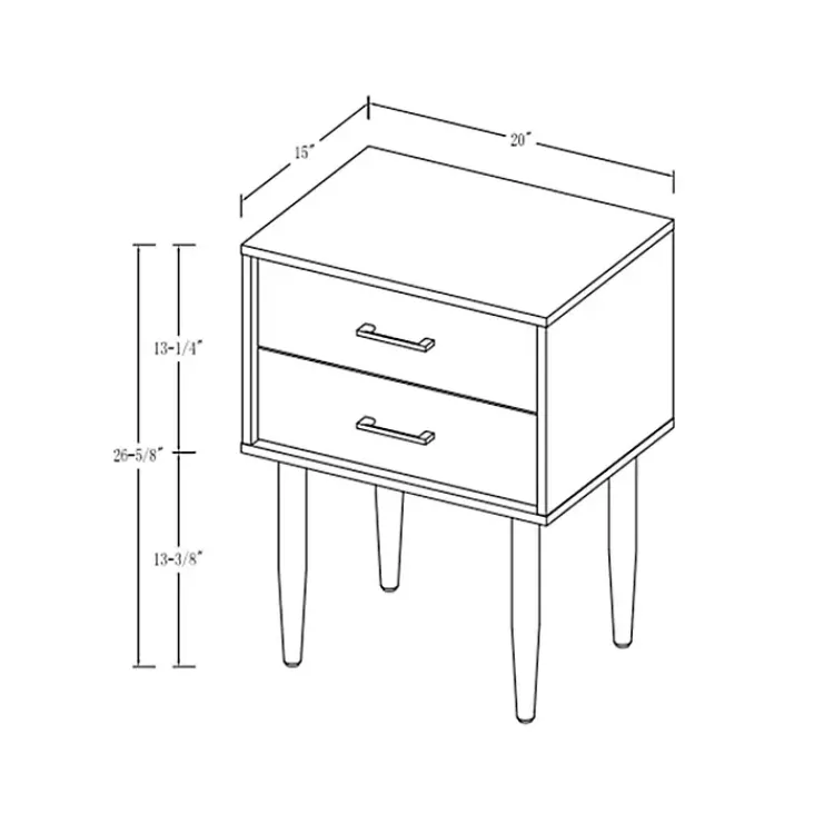 Kirklands Home Accent & End Tables|Mid-Century Modern Accent Table Black