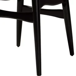 Kirklands Home Dining Chairs|Black Mid-Century Modern Dining Chairs, Set of 2 White