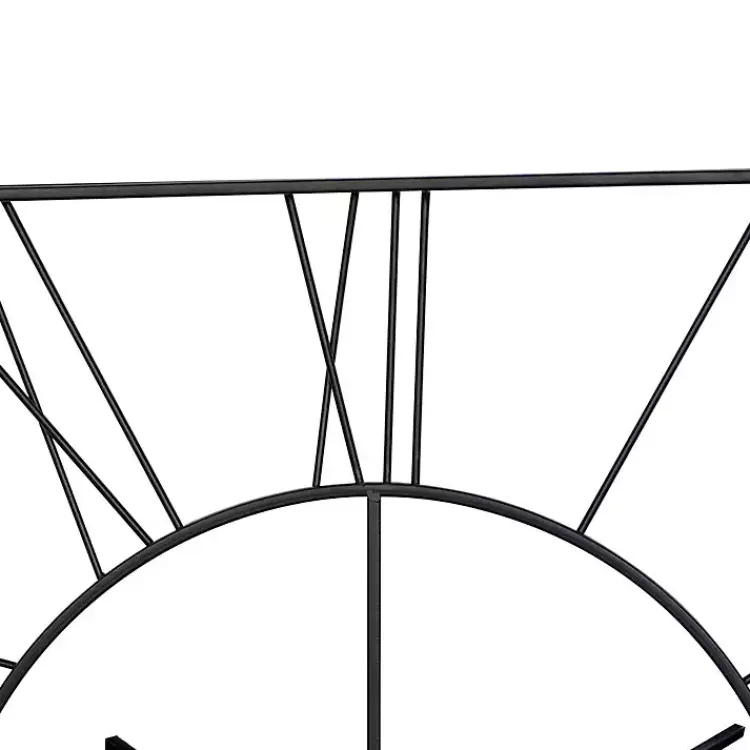 Kirklands Home Clocks|Minimal Square Open Face Clock Black