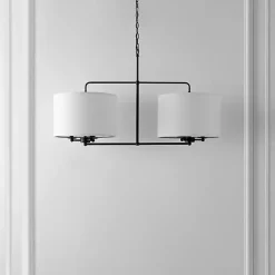 Kirklands Home Chandeliers & Pendant Lighting|Black Modern Cluster Chandelier