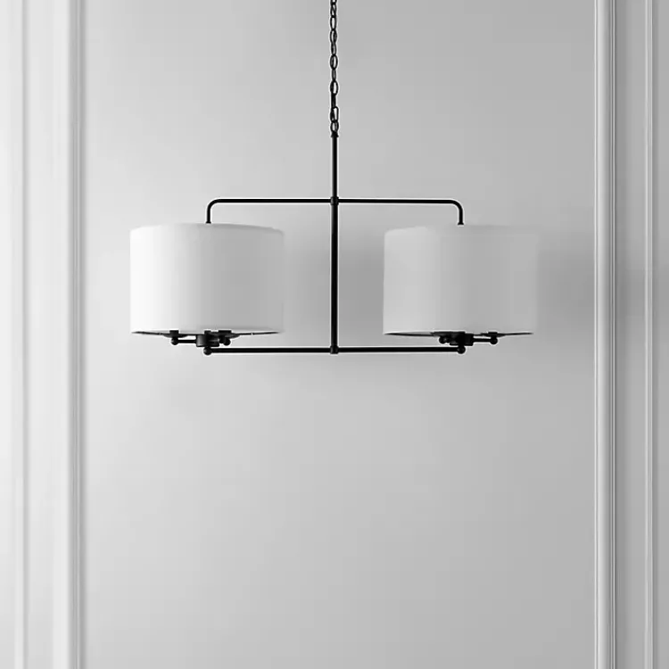 Kirklands Home Chandeliers & Pendant Lighting|Black Modern Cluster Chandelier