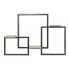 Kirklands Home Shelves|Black Modern Geometric Wall Shelves