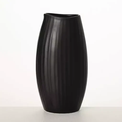Sale Modern Ribbed Ceramic Vase Vases