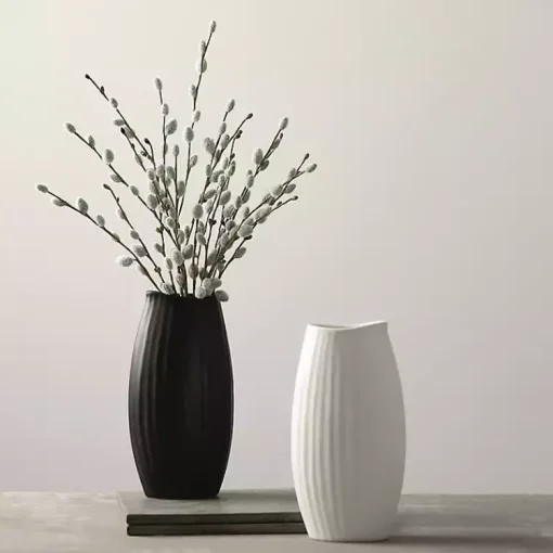 Sale Modern Ribbed Ceramic Vase Vases
