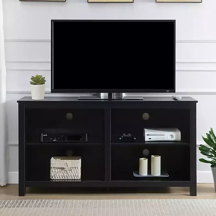 Kirklands Home Tv Stands & Media Consoles|Montana 4-Shelf Media Cabinet Black