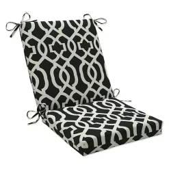 Kirklands Home Outdoor Cushions & Pillows|Black New Geometric Outdoor Chair Cushion
